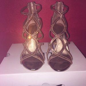 Rose gold Aldo heels